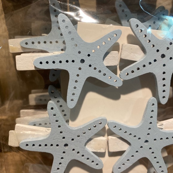 Sailboat Clips & Starfish Clips, Nautical Decorative Wood Clips, Nautical Clips - Picture 12 of 16